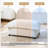 Upholstered Chenille Footstool-510134032