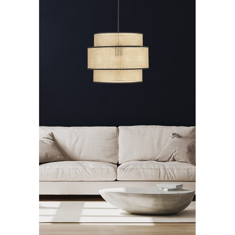 Chandle Chandelier, Beige/Black