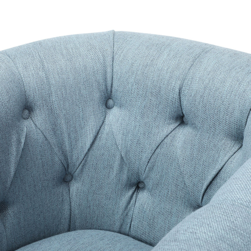 Canapé moderne + repose-pieds, Bleu