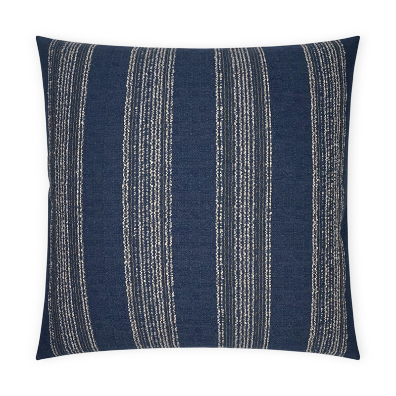 Farkle Pillow Cover & Insert, Navy, Square 22"