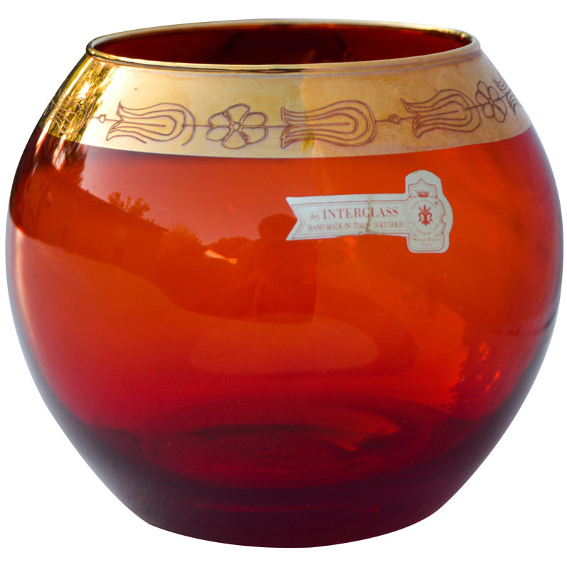 4'' H Glass Tabletop Votive Holder