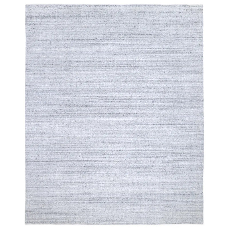 Chrisha Abstract Area Rug in Gray/White, Rectangle 5' x 8'
