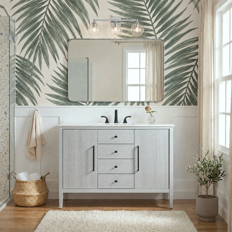 48 inch Single Bathroom Vanity, Grey