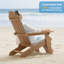 Chaise Adirondack pliante en plastique pour l'extérieur (ensemble de deux)-101430197