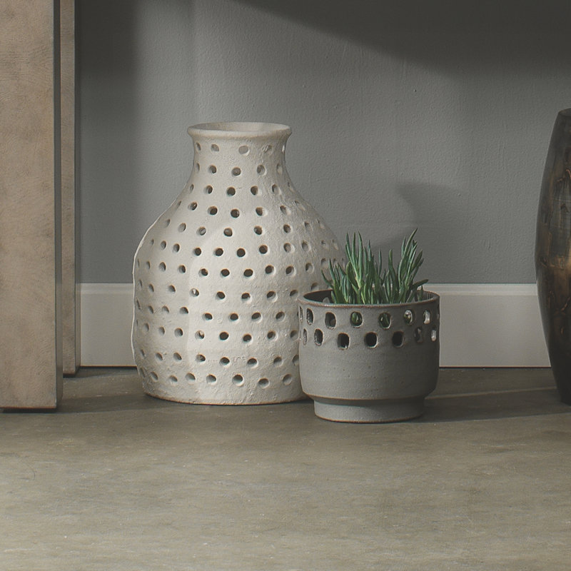 17'' Handmade Ceramic Table Vase