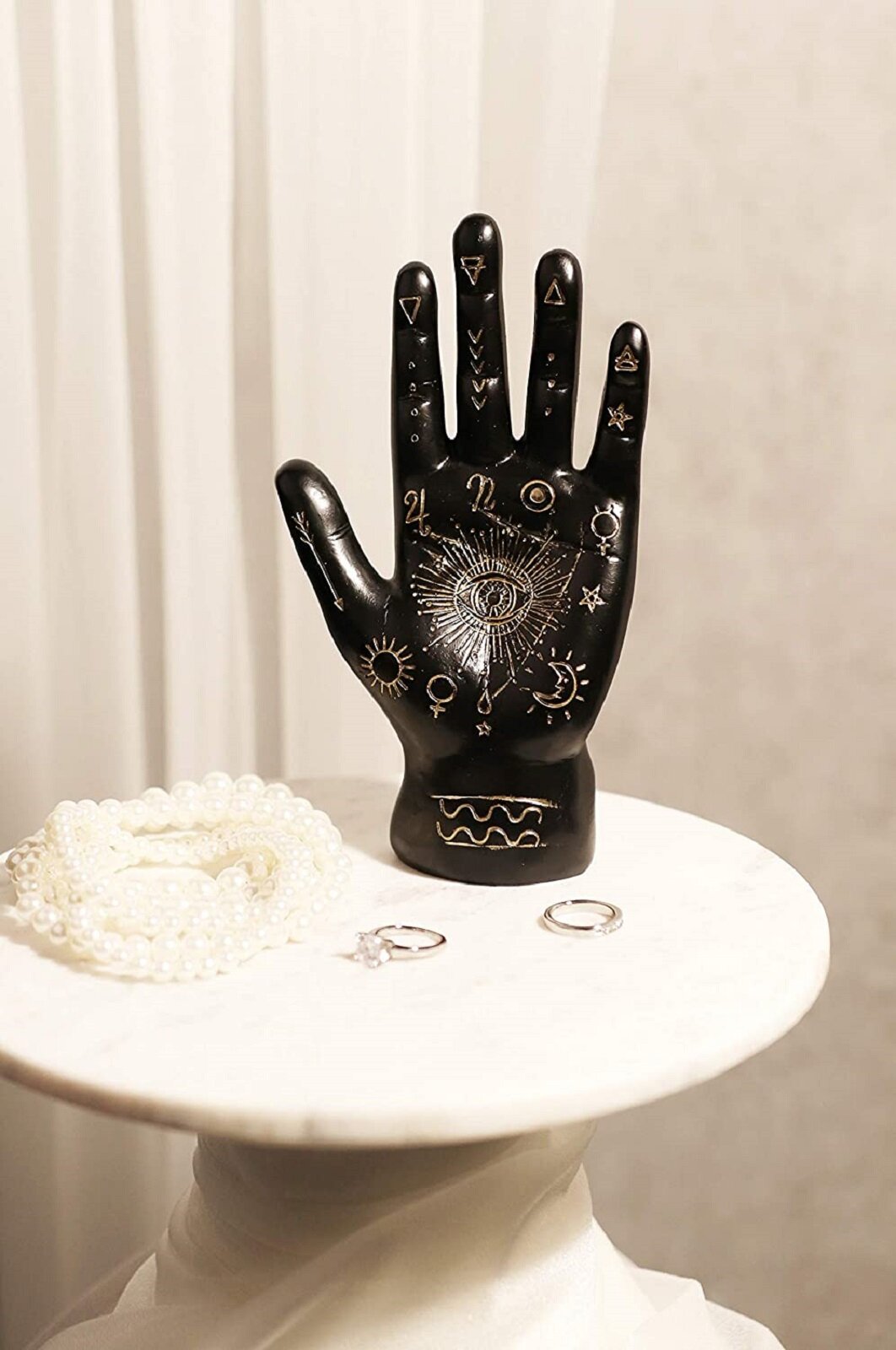 Palmistry Hand Ring Holder - 6 Inches Tall - Omen - Psychic Parlor and  Witchcraft Emporium