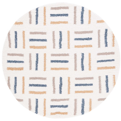 Calico Shag Performance Geometric Rug