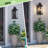 3-Light 28 In. Black Outdoor Wall Lantern Sconce-208054020-208054022