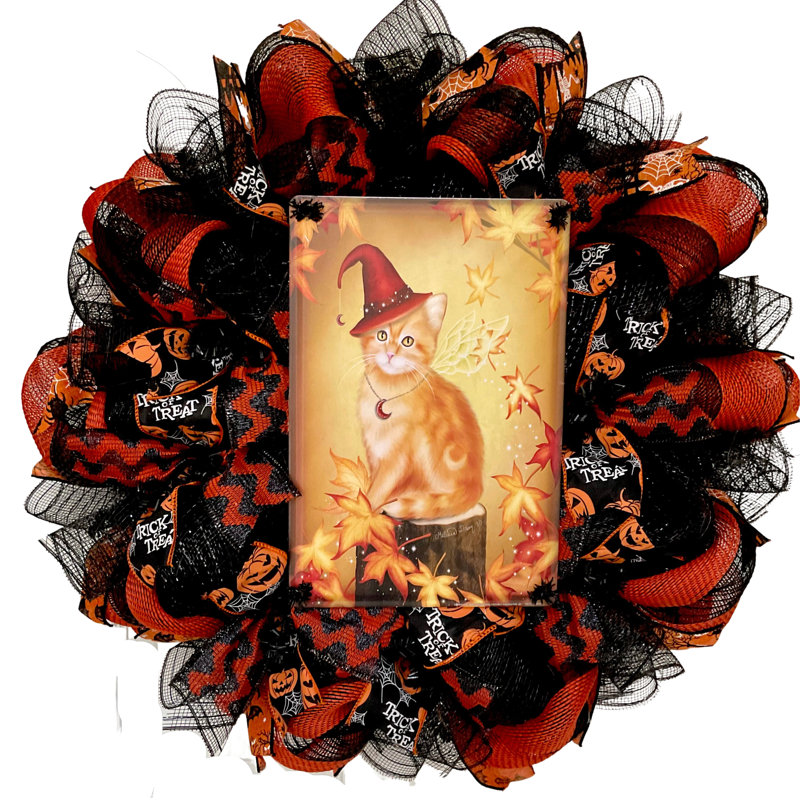 Couronne d'Halloween pour chat