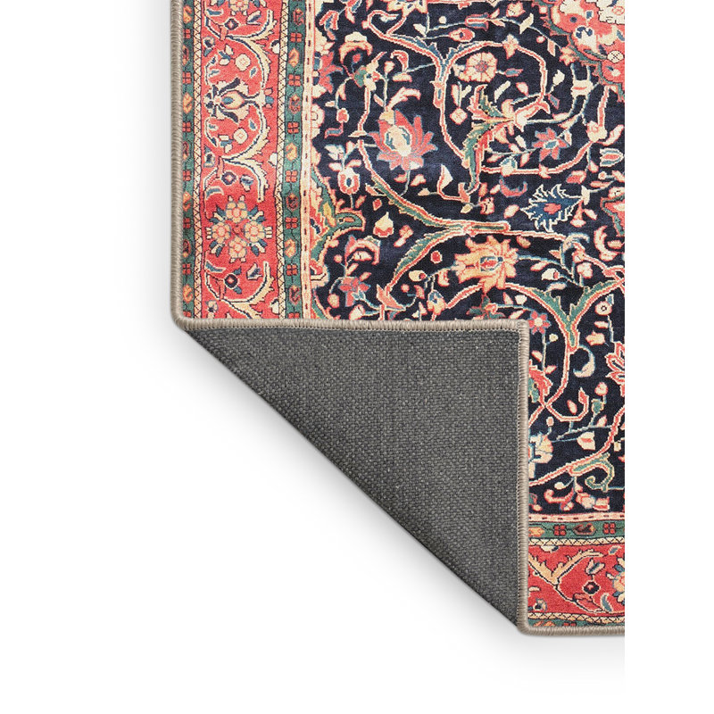 Tapis rouge/bleu traditionnel Welsch, Rectangle 2 pi x 3 pi
