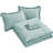 Ruffled Edge Microfiber Bed in a Bag Comforter Set-595734745-595734744