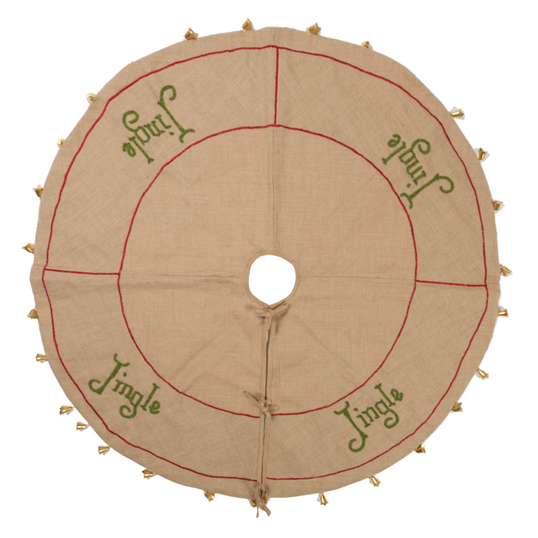 Solid Color Burlap Tree Skirt The Holiday Aisle®
