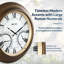 Grande horloge murale contemporaine contemporaine avec thermomètre imperméable illuminé, 24 pouces-1909353502