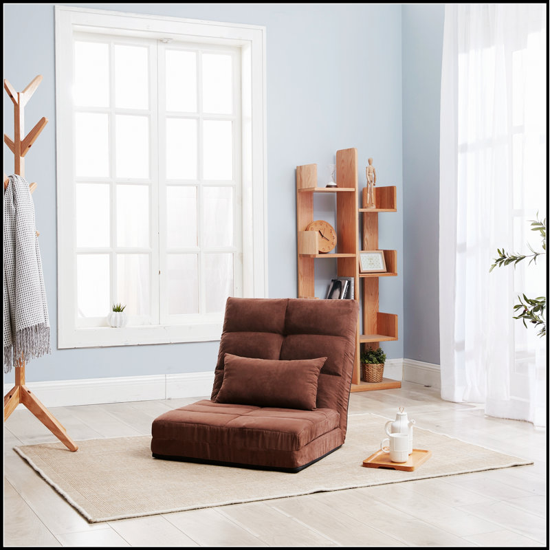 Canapé-lit triple rabattable, canapé-lit réglable avec coussin, 5 positions inclinables, canapé-lit convertible