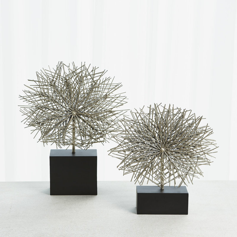 Tumble Weed Sculpture, 16.75" H x 13.25" W x 3" D, Gold