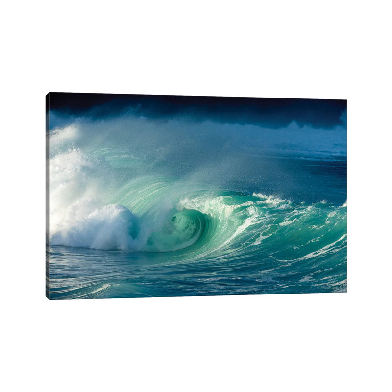 Waimea Curl by Sean Davey - Wrapped Canvas Gallery-Wrapped Canvas Giclée, 66.04 cm H x 45.72 cm W x 3.175 cm D