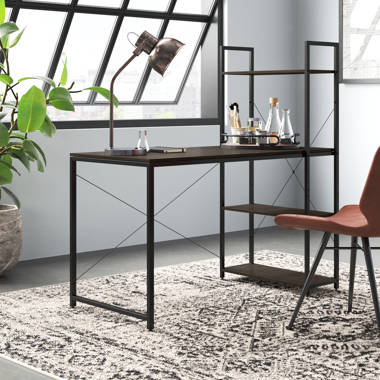 Murrayville Reversible Desk Ebern Designs Color: Brown - Black