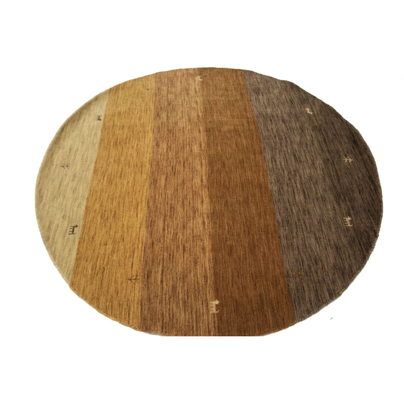 Multicolore Modern 8X10 Oriental Area Rug, Round 6'