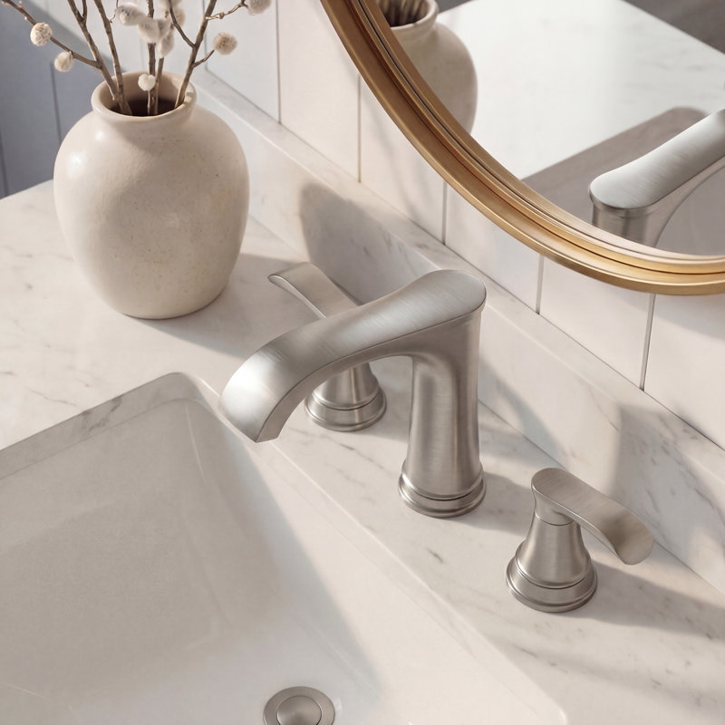 Robinets de lavabo de salle de bain, Nickel