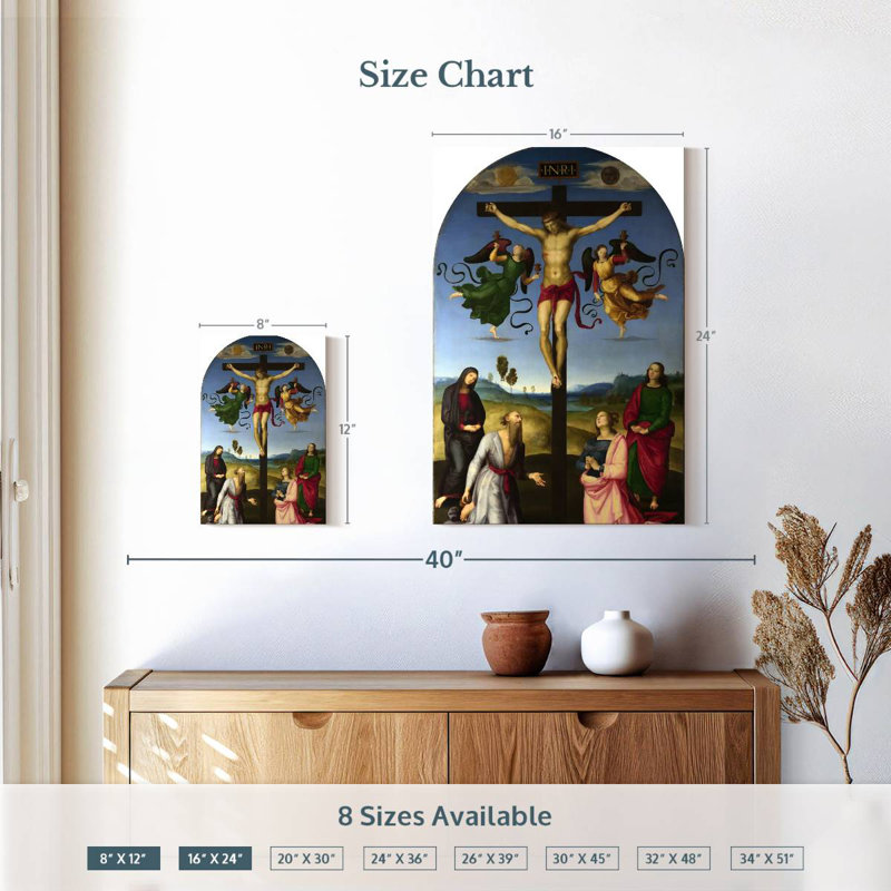 La crucifixion de Mond, H 12 po x l 8 po