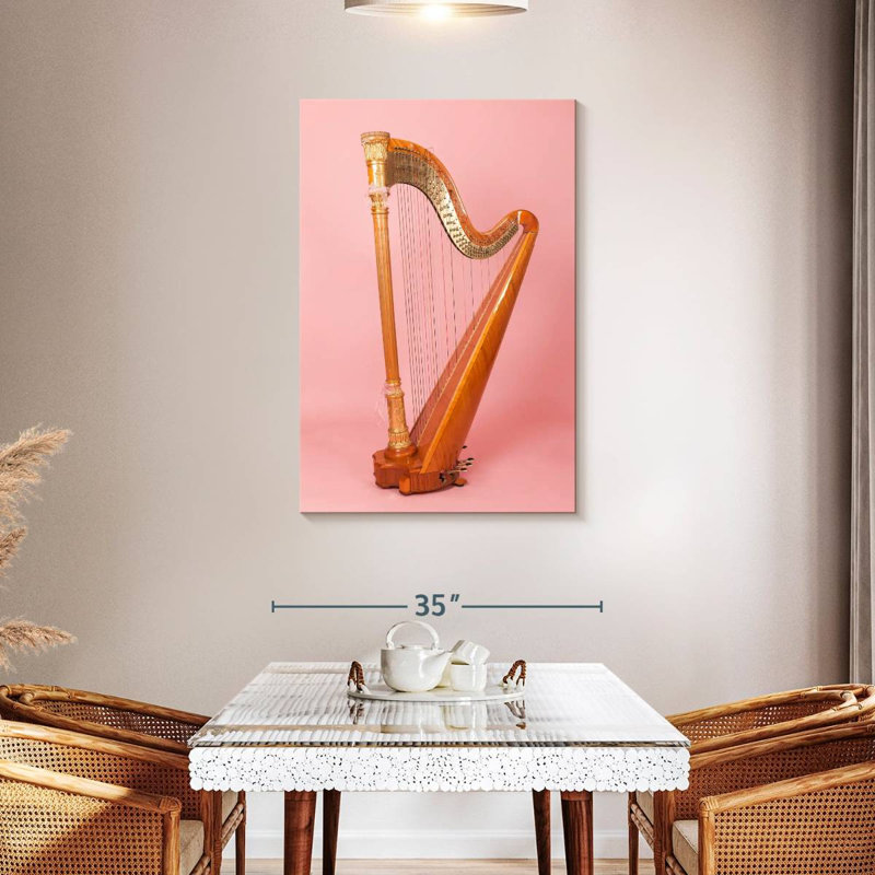 Abarca Harp, 45" H x 30" W