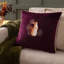 Pineberry Forest Purple Square Cushion
