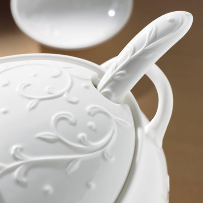 Opal Innocence Carved 3Pc Soup Tureen Set