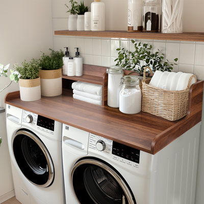 Étagère à lessive à 2 niveaux pour comptoir à linge à deux niveaux Kaboon l 58 po x P 28 po x H 12 po