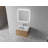 Helveston 0 " W Free Standing Wall Mounted Single Double Single Vanity Bathroom Vanity With Resin Top-840809411