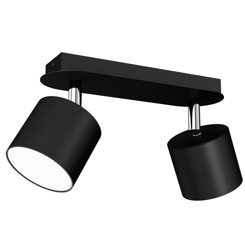 Semi Flush Mount, Black, Black