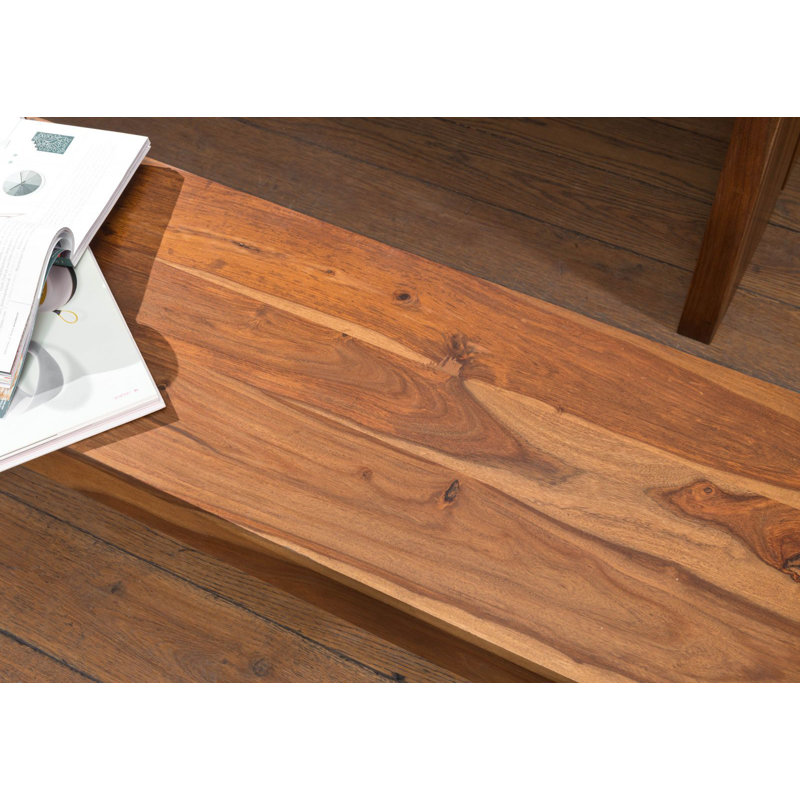 Sydney Solid Wood Bench, Brown, 45cm H x 178cm W x 35cm D