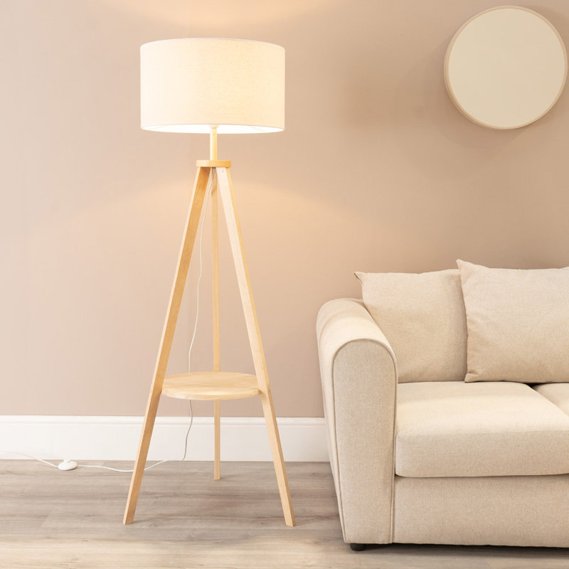 Aristeia 149cm Tripod Floor Lamp, Yes, Natural, Natural