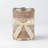 Metal Table Vases With Burlap Bow 6 Pcs