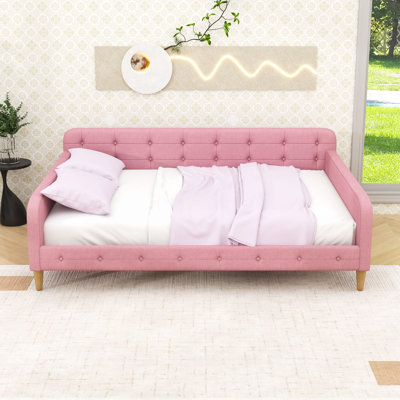 Upholstered Daybed with Button-Tufted Design