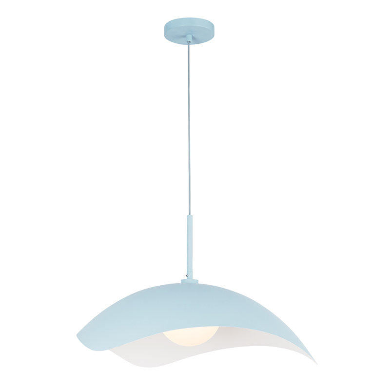 Luminaire suspendu 22 po Kirby, Bleu