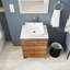Aoise 23.6'' Single Bathroom Vanity with Ceramic Top