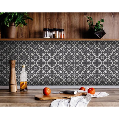 4'' W x 4'' L Vinyl Peel and Stick Field Tile