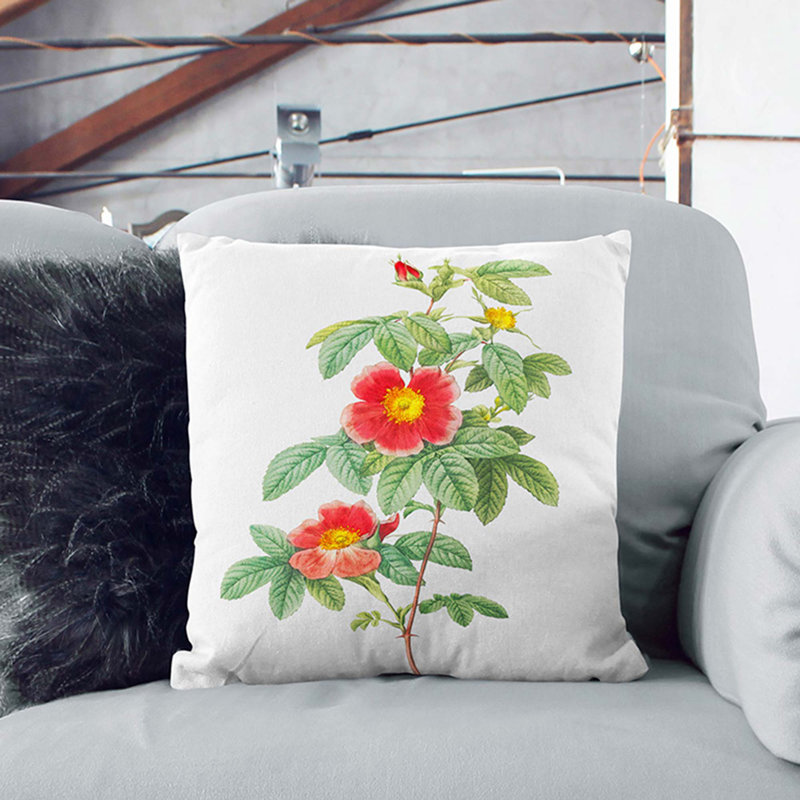Square Throw Cushion, 40cm H x 40cm W x 15cm D