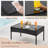 4-Piece Rattan Wicker Patio Furniture Set - Outdoor Conversation Sofa Set with Coffee Table & 2 Chairs-1652793530