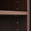 Armoire de rangement extensible 32,5 po à 58,8 po de large et rotative à 90 degrés pour 2 chambres à coucher, salle de bain, noyer noir avec tiroir, buffet de salle de bain, couloir
