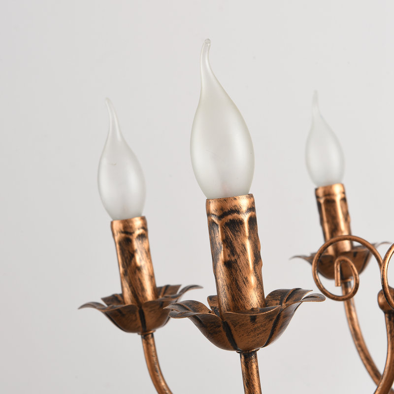 Lustre classique / traditionnel à 6 lumières à intensité variable Dirksen, Bronze