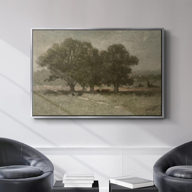 Vintage Landscape -DCXCVIII Framed Gallery Wrapped Canvas, H 25 po x l 37 po