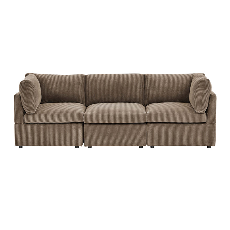 Freywall Sofa, Dark Brown