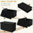 Folding Storage Ottoman Bench, 31.5" Rectangle Foot Rest Stool with Large Capacity, Wooden Top, Black Leather, for Living Room Bedroom-68984170-68984087