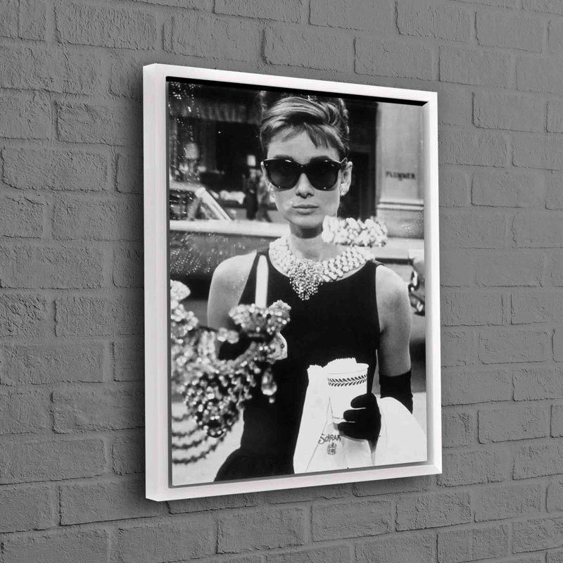 Print on Canvas, White, Framed Print without Mat, 35 cm H x 25 cm W