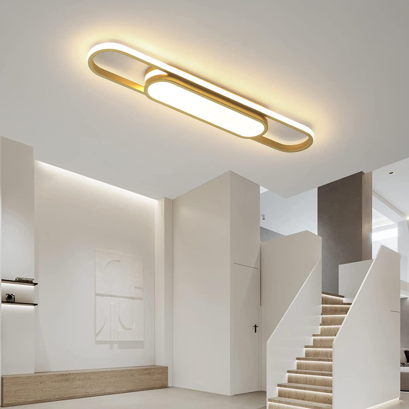 Muscato 1-Light 69.9cm LED Flush Mount, Gold