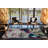 Multi-Colored Paint Splatter Modern Decorative Rug-340264796