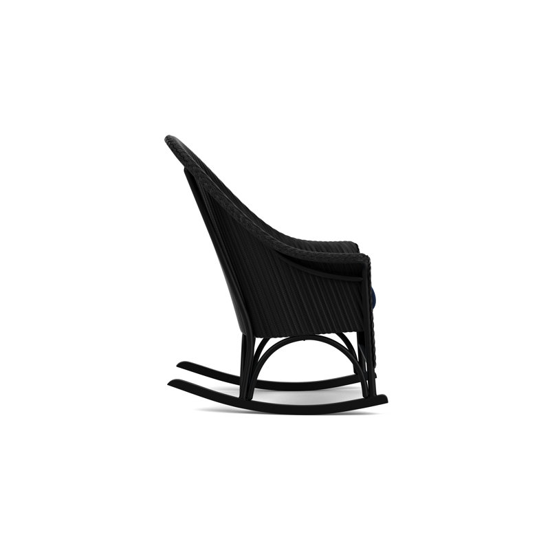 Loom Outdoor Rocker Chair, Decorline Navy, Ebony