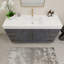 Ensemble de meuble-lavabo simple 59 "avec tiroirs et portes-70381271