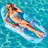 Inflatable Pool Floats Lounger with Cup Holders Foot Rest-97744161